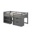 Lit mezzanine simple avec rangement Fabiana