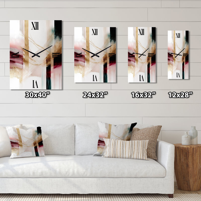 Horloge murale Jasvinder, H 40 po x l 30 po x P 1 po