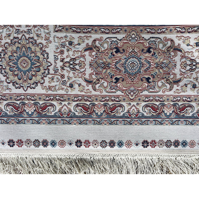 Tapis carré touffeté en soie 8X8 Hereke