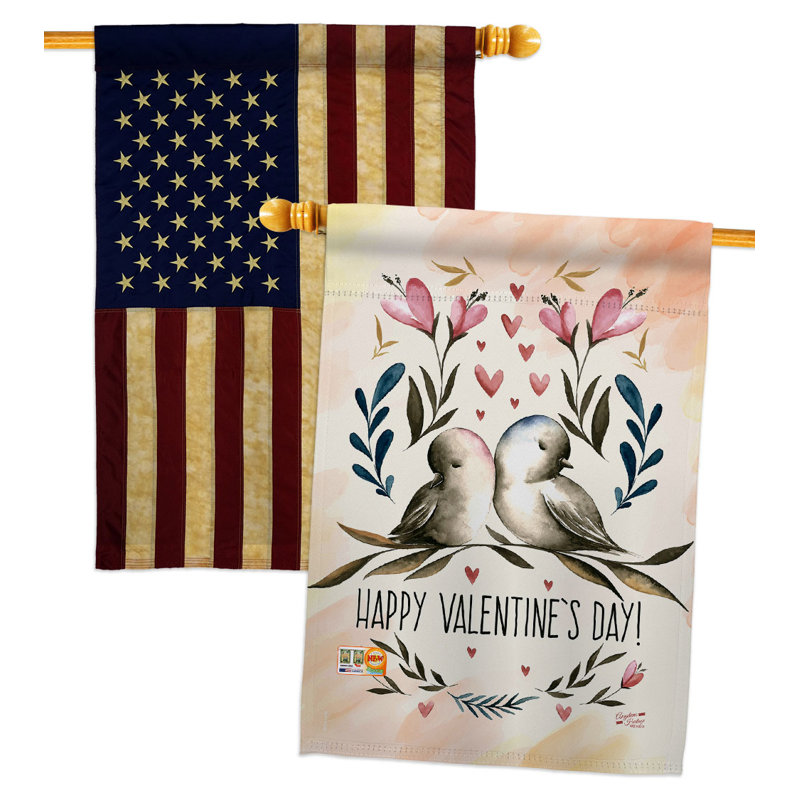 Drapeau de maison à 2 côtés en polyester / mélange de polyester 40 x 28 po