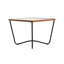 Table basse contemporaine carrée avec verre découpé géométrique artistique et surface facile à nettoyer pour une utilisation pratique Design moderne sur un plateau en bois chaleureux et une atmosphère confortable