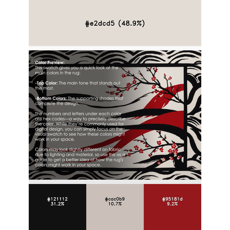 Red Dawn Rug, Round 8'