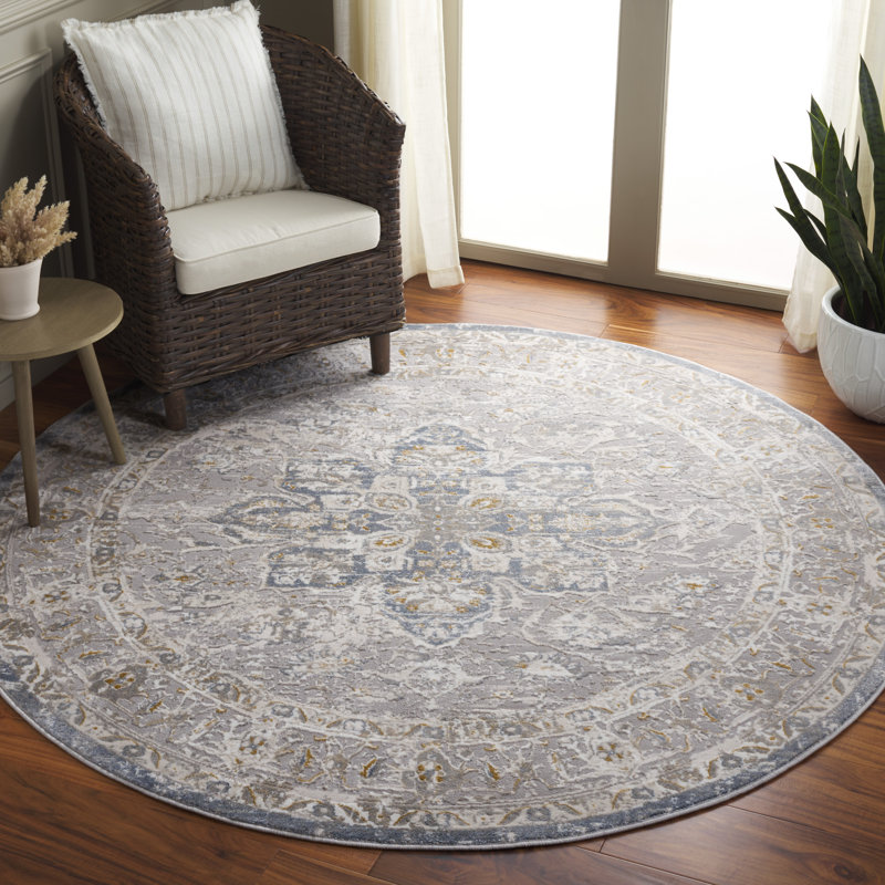Wendalyn Performance Oriental Rug, Round 6'7"