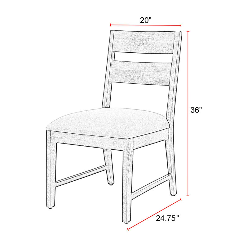 Chaise Ladderback (vendue par paire)