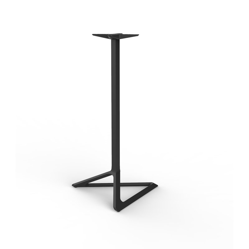 Delta Pedestal Dining Table Base, Black