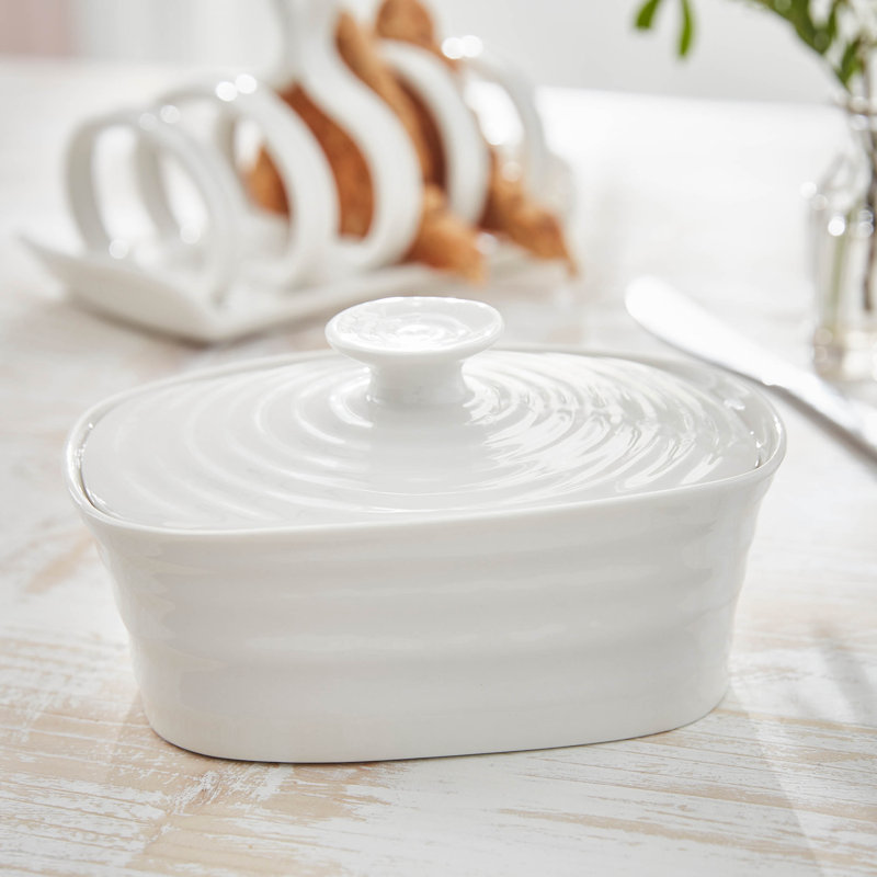 Sophie Conran, White - Covered Butter Dish