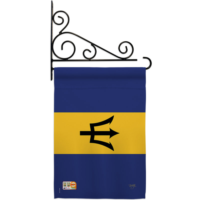 Double Sided 18.5'' H x 13'' W Polyester Flag Set