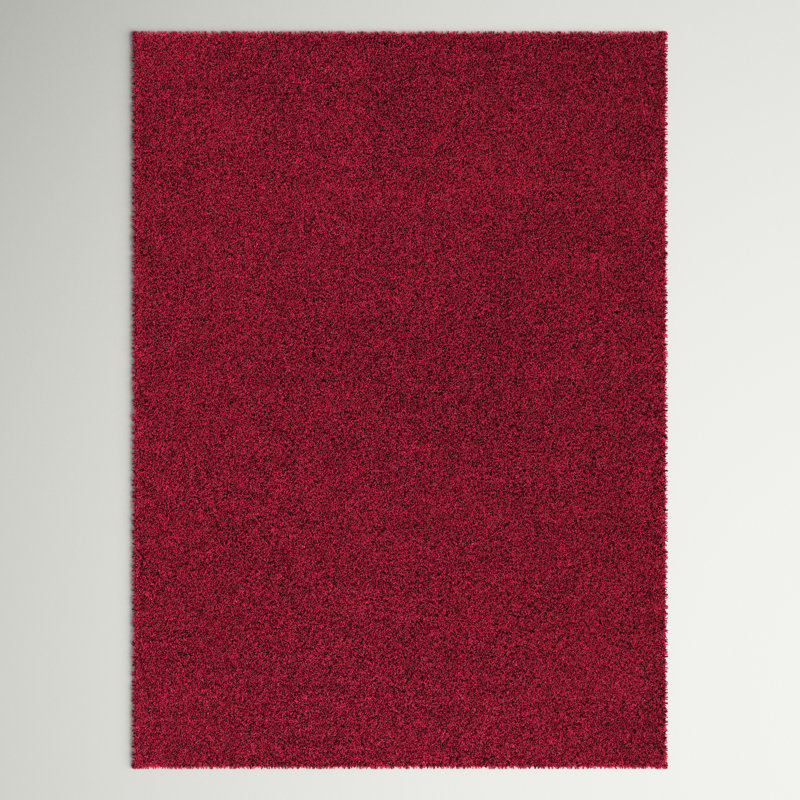 Athens Area Rug, Rectangle 4' x 5'3", Red 