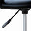 Tabouret de bureau confortable à roulettes avec hauteur réglable, 5 roulettes, noir pour les jours de travail