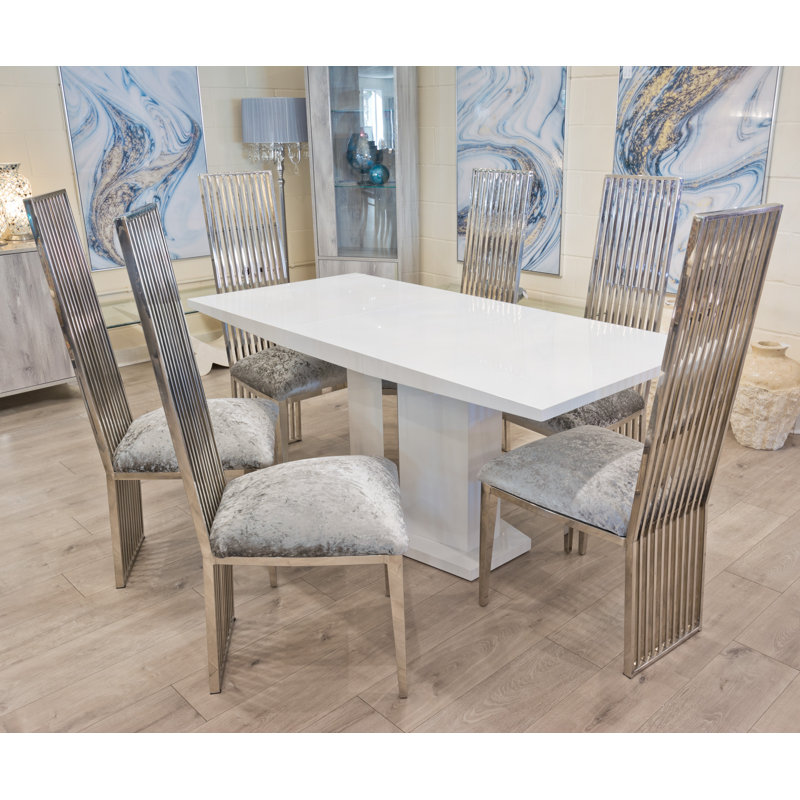 Spies 6 - Person Butterfly Leaf Dining Set, Black