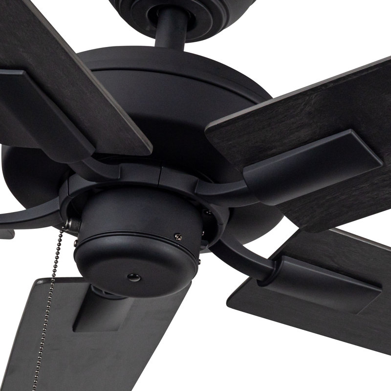 Erikson Ceiling Fan, Matte Black, Black