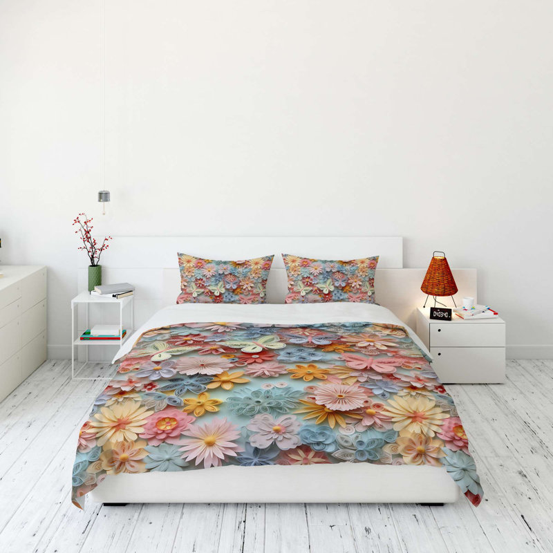 Luxurious Double Quilt Cover Set (3 Pieces), Soft Beige, 78.7 x 86.6 inches | 70% Polyester / 30% Cotton, 120 Thread Count | Machine Washable, Button Closure Duvet & Envelope Pillowcase | Elegant Bedding Upgrade