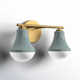 Capulet 2 Light Frosted Dimmable Vanity Light