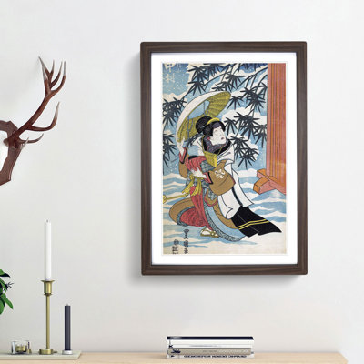 Caught in the Snow by Utagawa Kunisada - Picture Frame Graphic Art Print