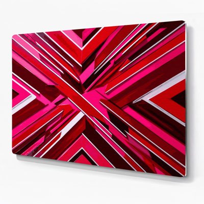 Hard Edge 23 Red Metal Wall Art