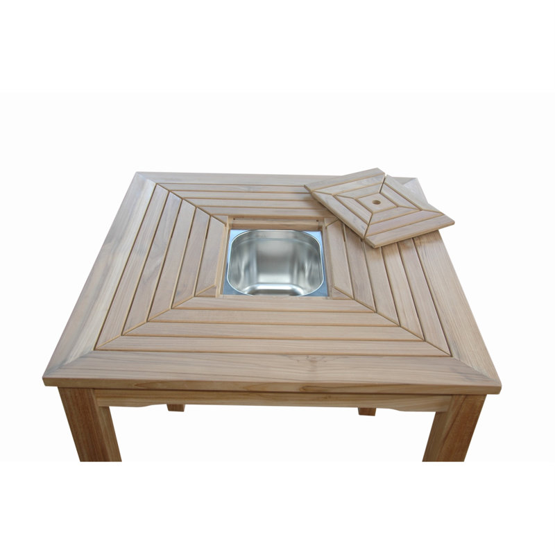 Chatsworth Outdoor Square Teak Bar Table