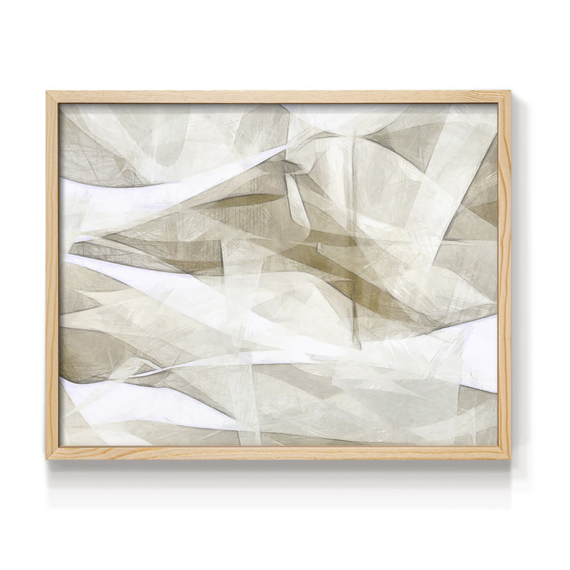 Mindfulness IV - Reproduction encadrée - Restickable, H 8 po x l 10 po, Naturel