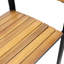 Chaises d'extérieur - Bois et noir, chic moderne pour les sièges de patio et les espaces minimalistes
