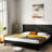 Queen Size 64.4" Wide Black Headboard, Modern Wall Mounted Fluted Wingback Design Schedule, Elegant Real Makeup, Contemporary 3d Configured Landscape, And Easy Assembly Endeavor Headboard-845000979-845000972