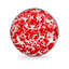 Red Swirl Enamelware Appetizer Plate
