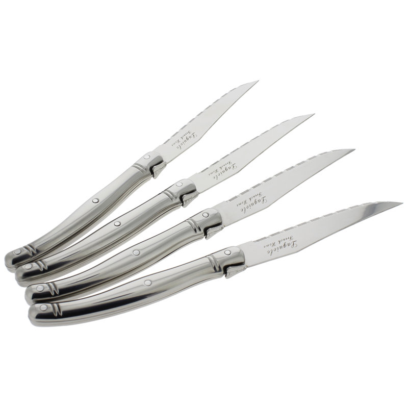 French Home Laguiole Steak Knives, 4-Piece Set, Stainless Steel