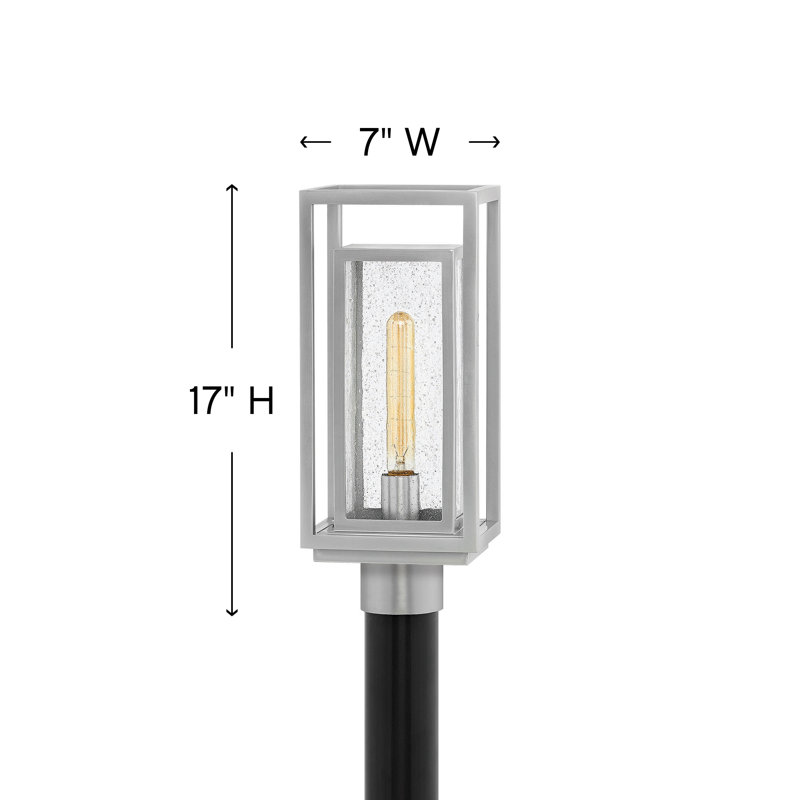 Republic 1-Light Lantern Head, Satin Nickel