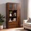 Armoire de rangement de salle à manger avec pièces de rangement pouvant contenir un four à micro-ondes