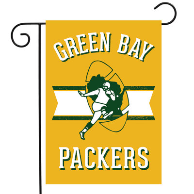 Retro Green Bay Packers Licenced NFL Garden Flag