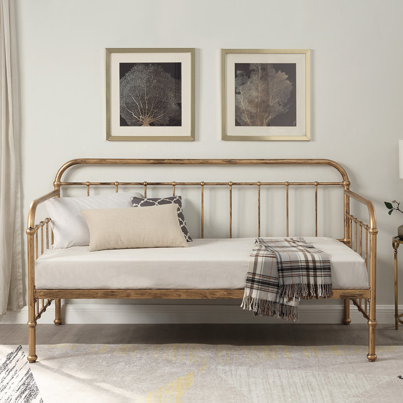 Melanie Metal Daybed, Gold