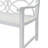 Outdoor Garden Patio Bench,Iron Metal Steel Frame Park Bench With Backrest And Armrest, Slatted Seat For Park, Yard & Porch, Balcony, Accommodates 2-3 People,White