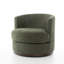 Fauteuil demi-tonneau pivotant en bois massif (ensemble de 2)-886466794