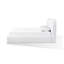 Lit rembourré Elena en lin vanille-103976342