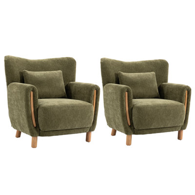 Heart-Shaped Wing Back Accent Chair Sofa Chair