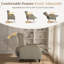 Fauteuil inclinable manuel moderne en velours côtelé de 26,5 po de largeur avec dossier à oreilles classique et pieds en bois en forme de vase-47173333