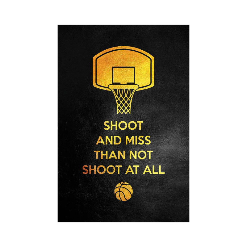 Just Shoot It 1 Piece Wrapped Canvas Wall Art, 20.32 cm H x 30.48 cm W