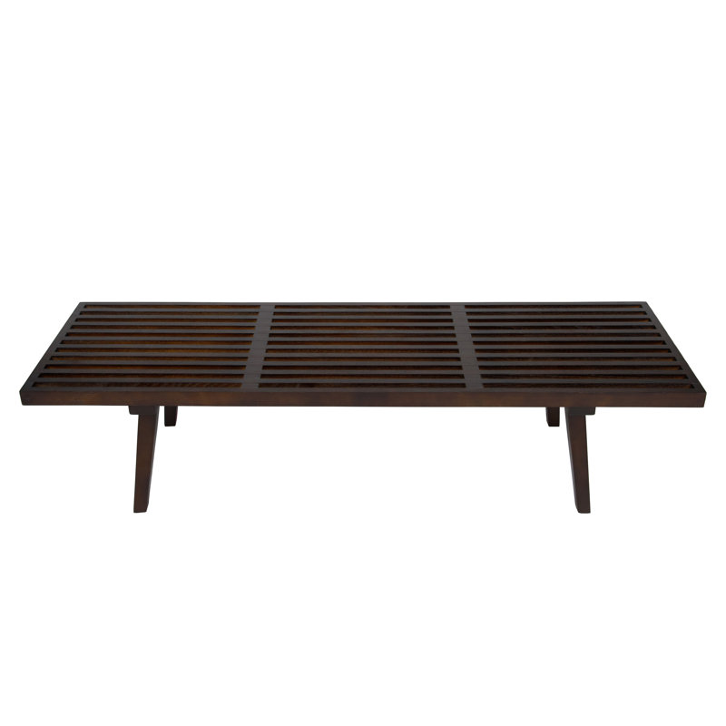 Banc de rangement de 60 po Inwood, Noyer foncé