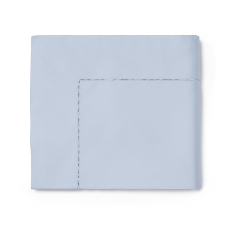 Fiona Sateen Flat Sheet, Queen Flat Sheet, Powder