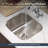 Club 17.94'' L Single Bowl Stainless Steel Kitchen Sink