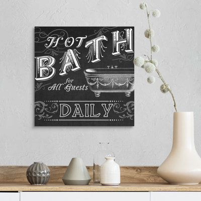 " Chalkboard Bath Signs II "