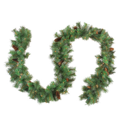 12'' in. Lighted Faux Garland