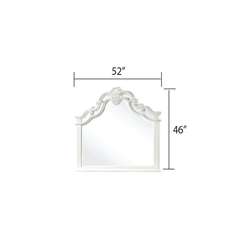 Miroir mural Dienna   , Blanc