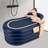55.11" Portable Inflatable Tub Bathtub W/ Wireless Electric Air Pump-88695945