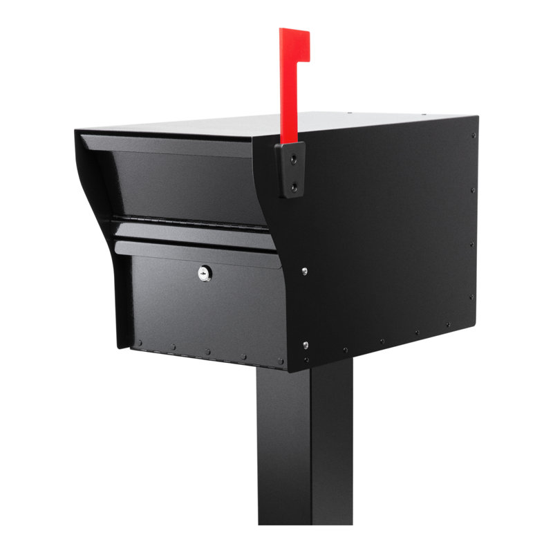  MailVault Mailbox with stand off numbers