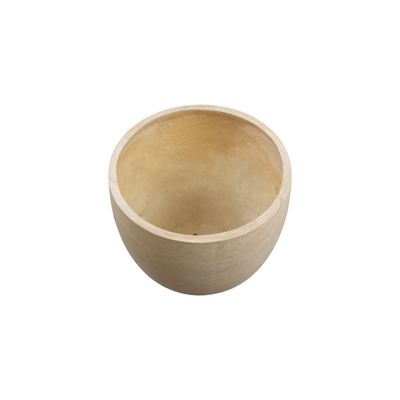 POT DE FLEUR ASTER - PETIT - TRAVERTINE LOOK, Taupe