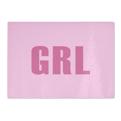 Grl Typography Chopping Board