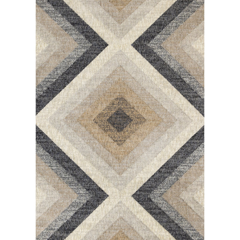 Tapis à motif géométrique Elaris, Rectangle 5 pi 3 po x 7 pi 7 po