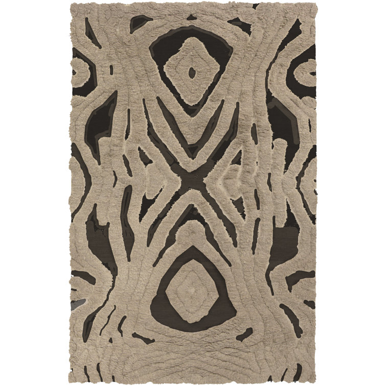 Aubriana Wool Oriental Indoor Rug