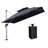 10' Square Cantilever Umbrella With Base In Ground-96664827