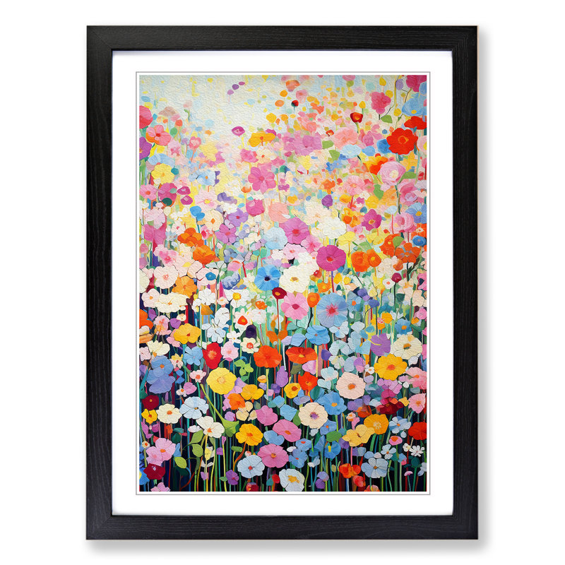 Single Picture Frame Print on Wood, 34cm H x 25cm W, Black Framed