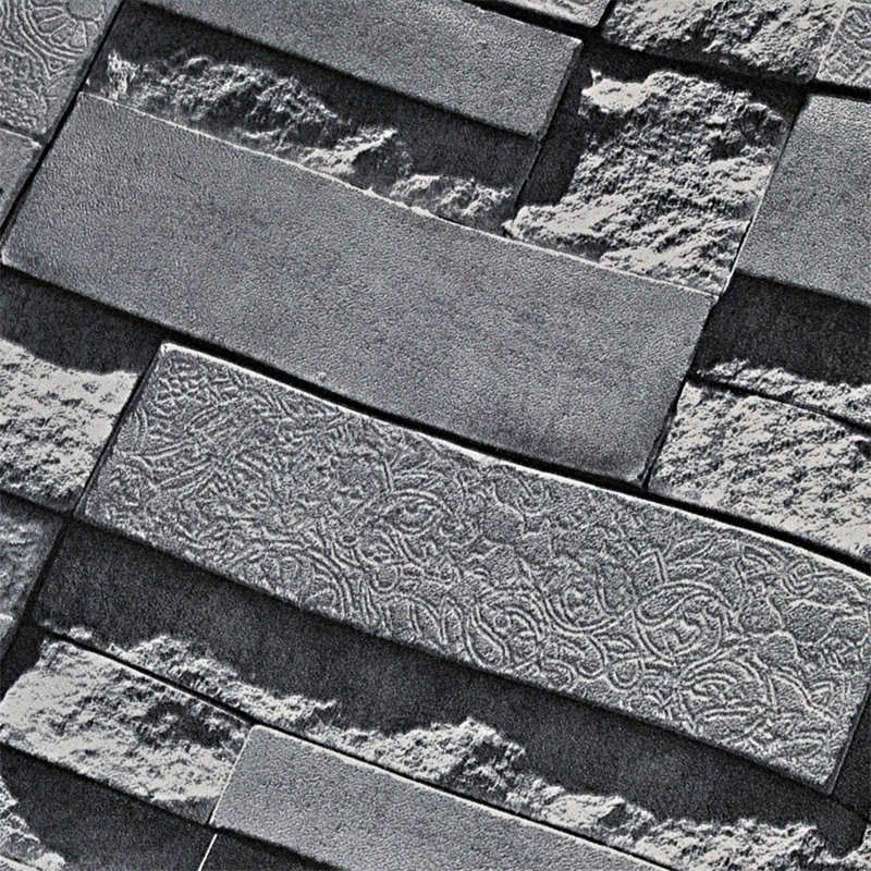 Papier peint texturé brique 3D pour chambre à coucher, salon, mur de fond de télévision, magasin - Motif réaliste de fausses briques